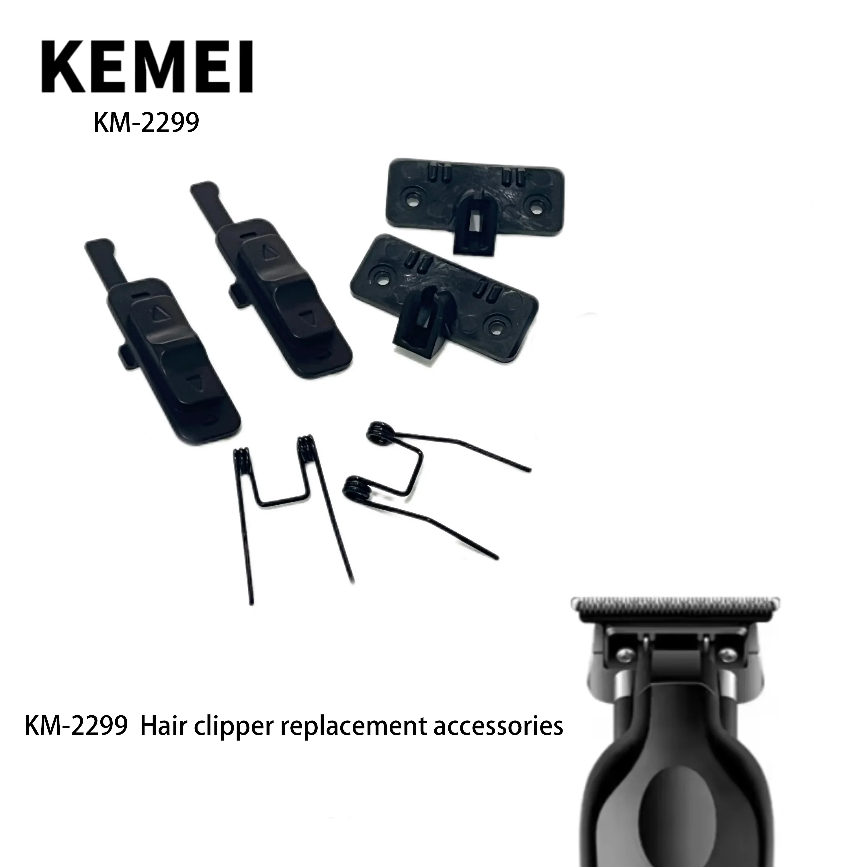 Kemei KM-2299 Professional Electric Hair Clipper Original Accessories Spring Plastic Switch