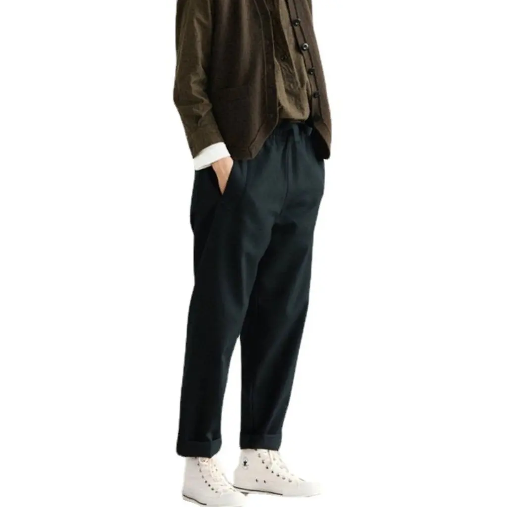 

MHL 21 Knitted Wool Cardigan British Style Solid Color Stacked Vest for Men And Women Spring Autumn Winter Casualwear