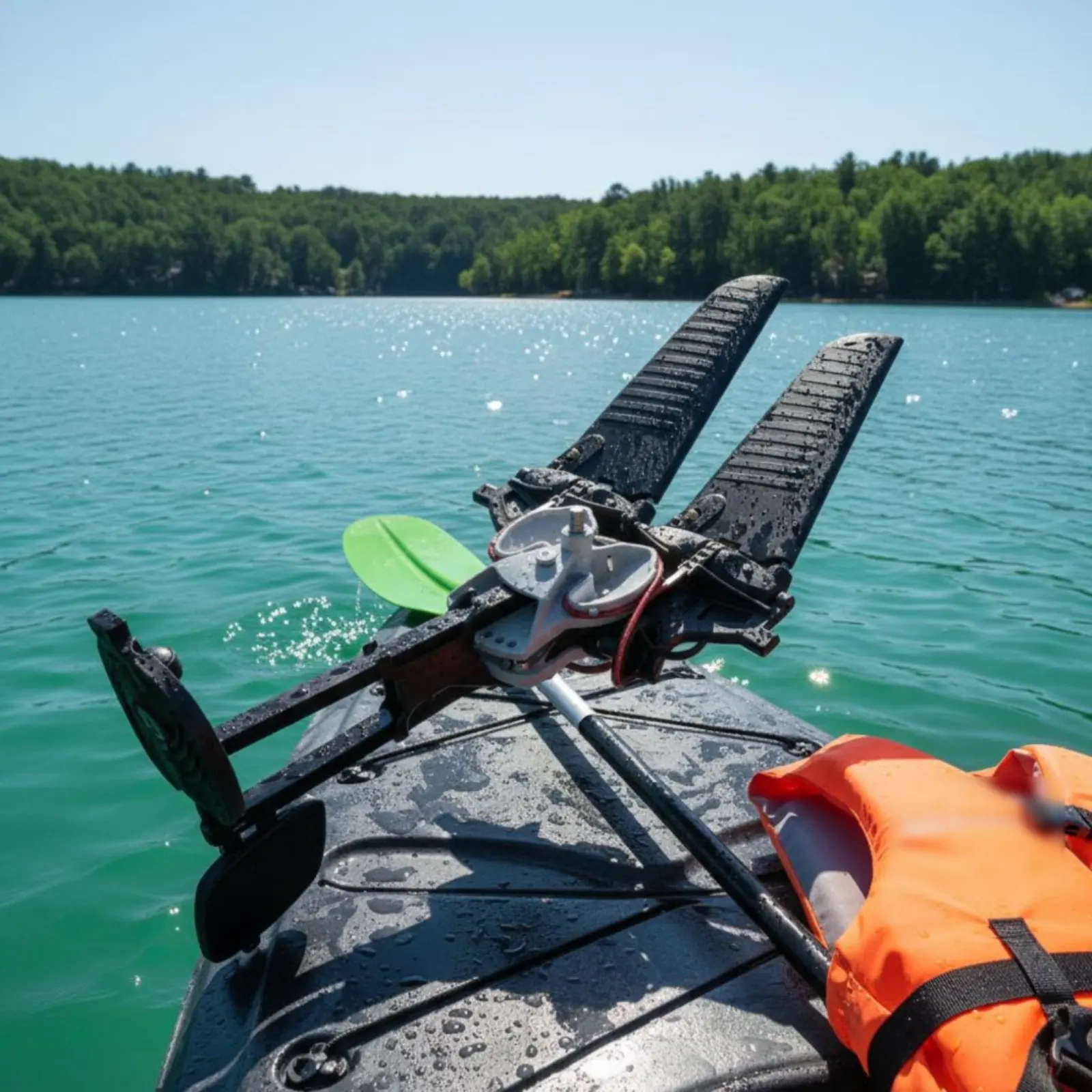 Kayak Pedal Drive System Forward and Backward Movement Kayak Pedal Drive Boating Equipment Lightweight Design for Anglers