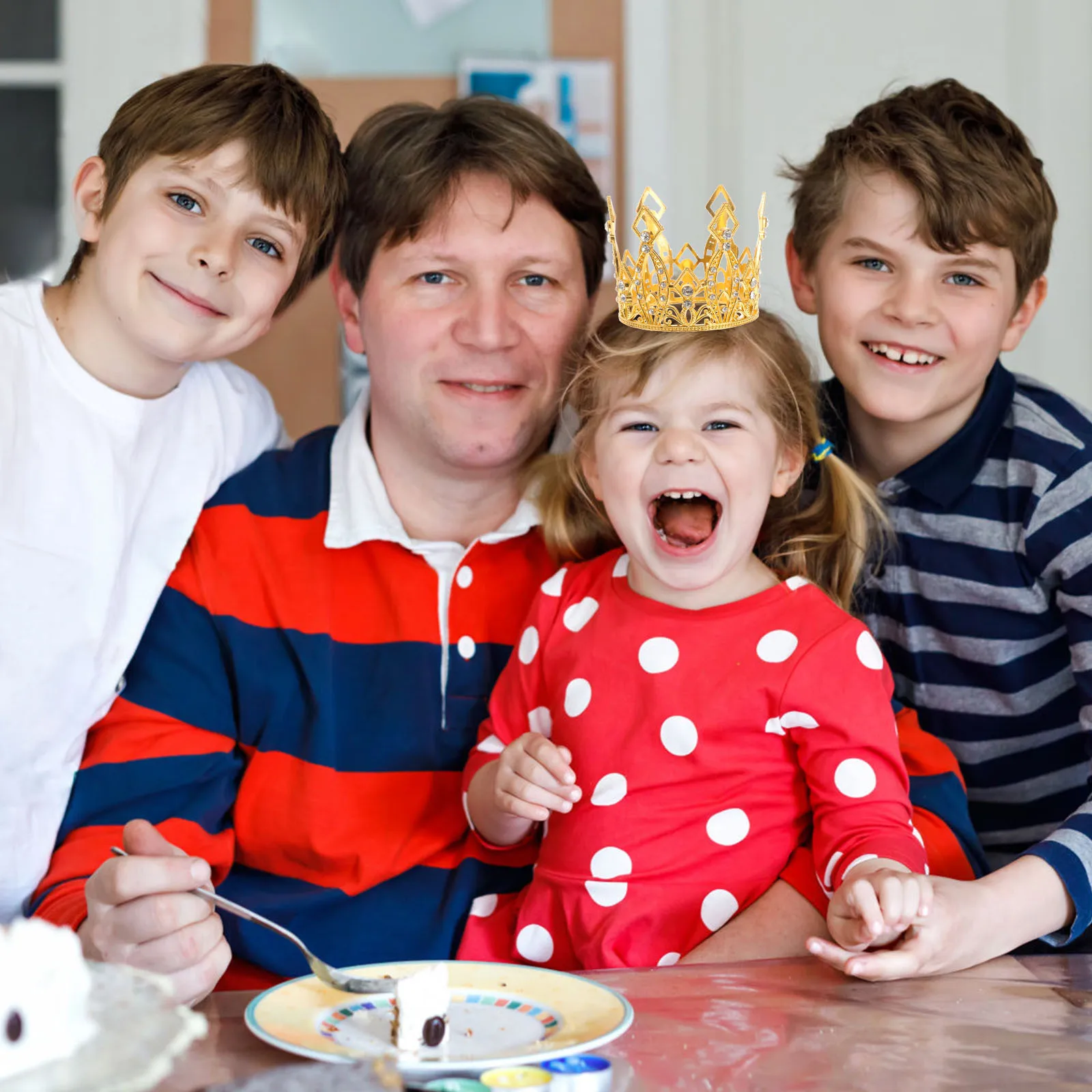 

Cake Decoration Crown Alloy Rhinestone Tiara For Birthday Wedding Party Kids Princess Theme Cakes Baby Shower Decor