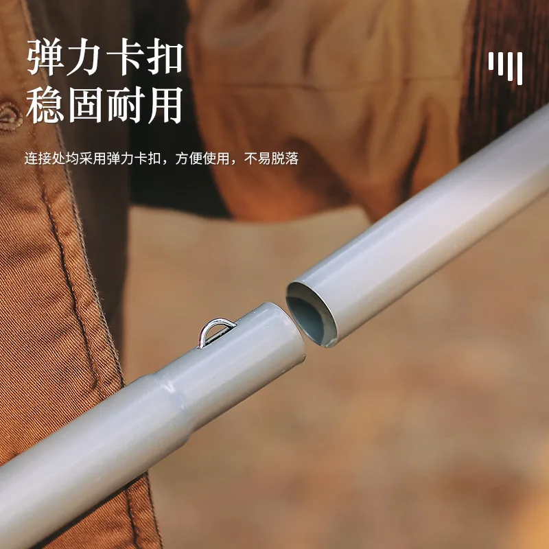 L56 Outdoor Camping Tent Iron Support Pole, Removable, Diameter 25mm, Canopy Pole, 2.4m, 2.1m, Accessories