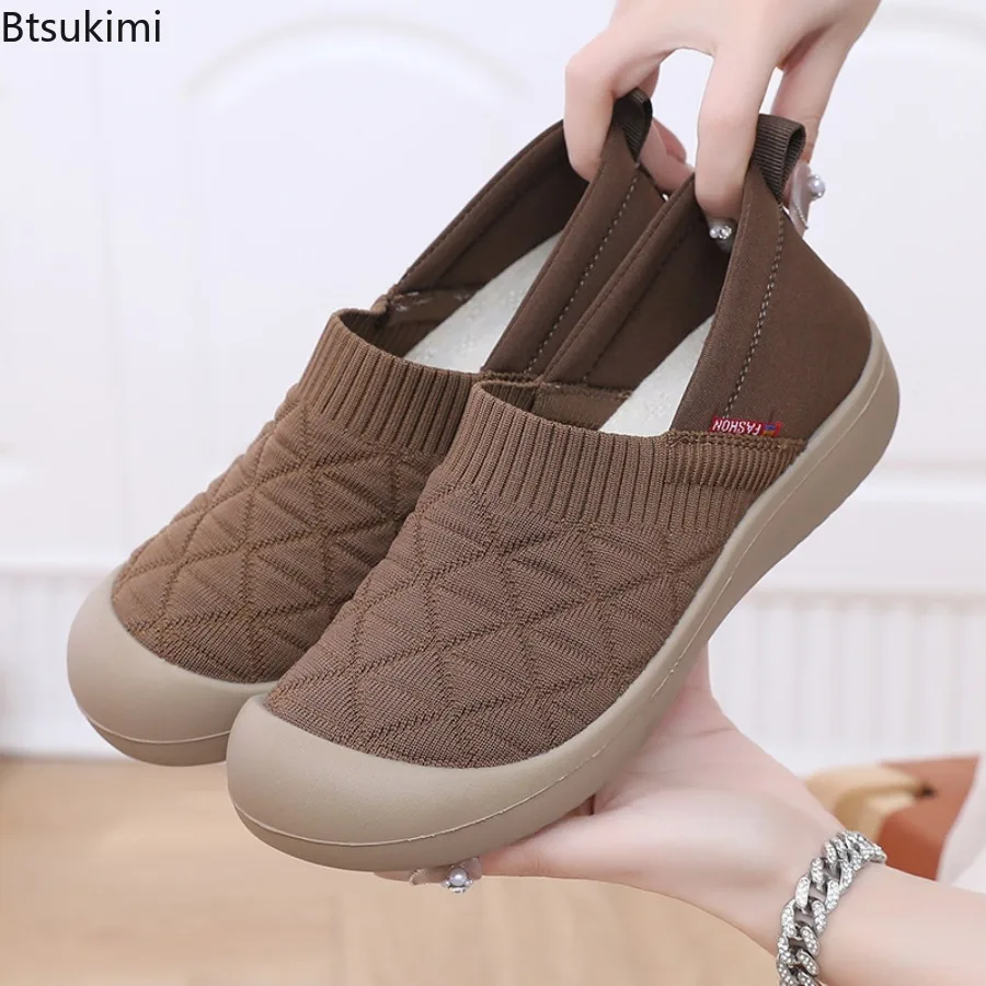 New Spring Autumn Fashion Lightweight and Comfortable Women's Single Shoes with Soft Bottom Soft Surface Anti Slip Cloth Shoes