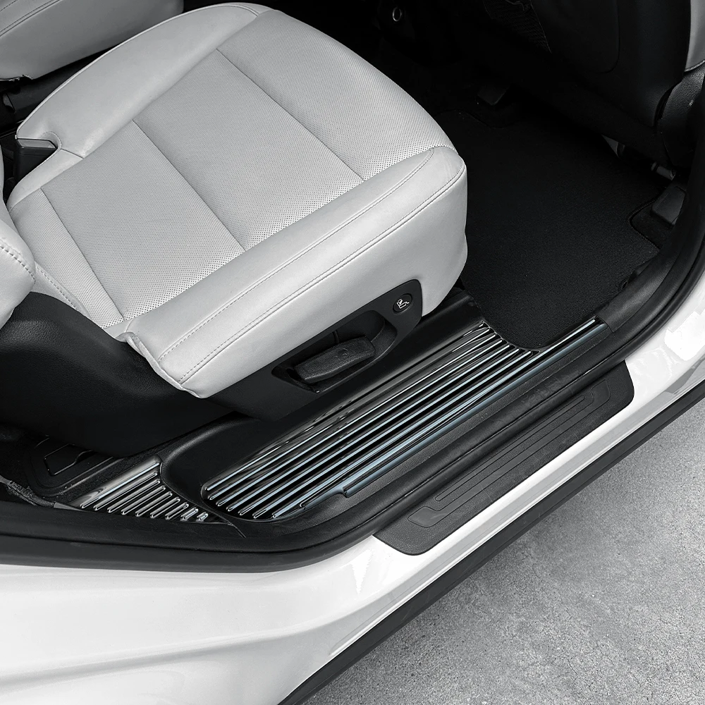 

Комплект из 4 накладок на внутренние пороги из нержавеющей стали для Kia Telluride 2020-2025 (левый/правый руль), аксессуары для защиты дверных порогов