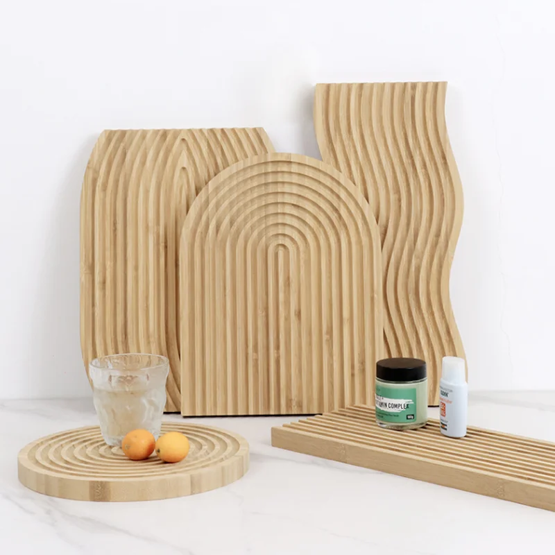 

Wooden Dinner Plate Bread Pan Dim Sum Plates Cake Tea Tray Dessert Fruit Dish Snack Storage Trays