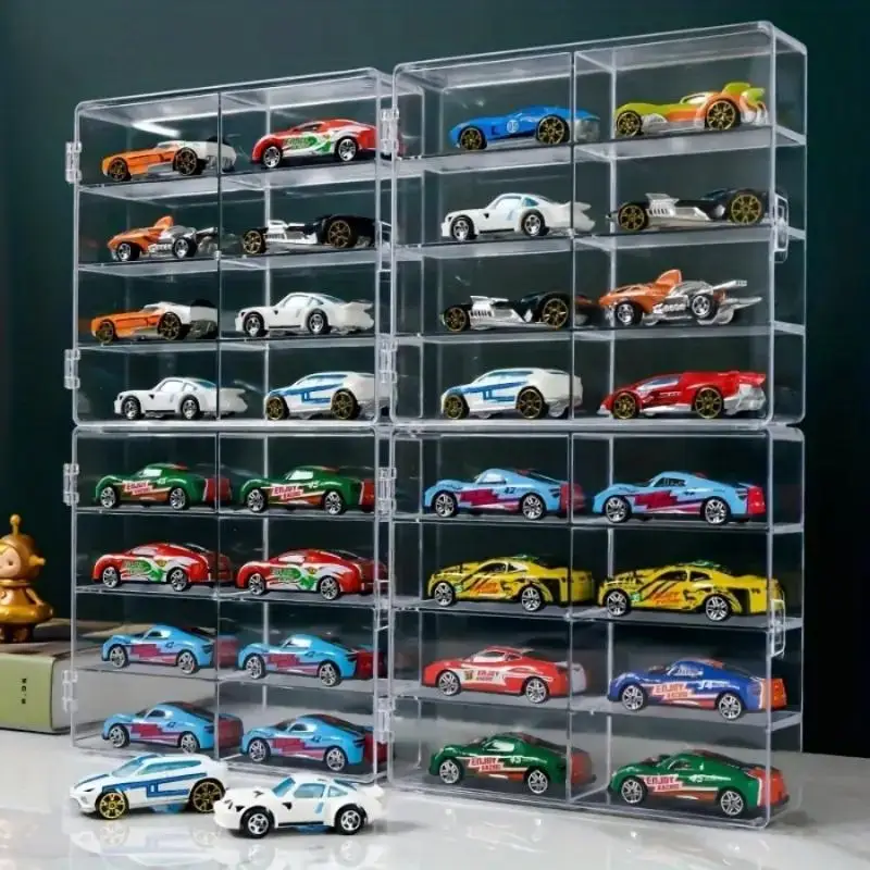 1Pcs Car Model Dust-Proof Display Stand Transparent Toy Car Placement Box Compact Car Model Storage Display Box