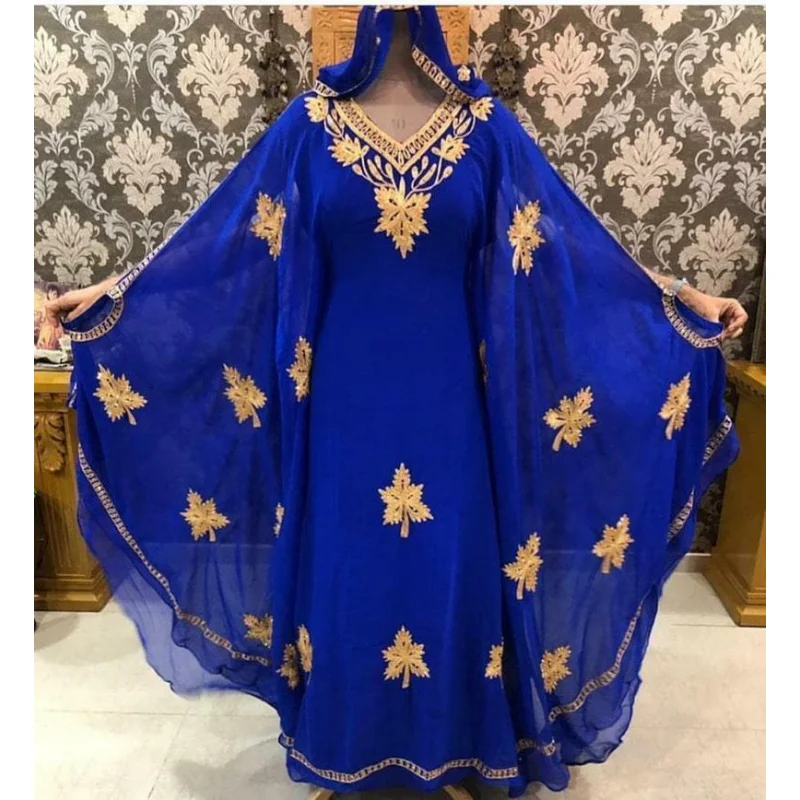 

Royal Islamic Modern Elegant Dubai Moroccan Caftan Arab Party Clothing European and American Fashion Trends