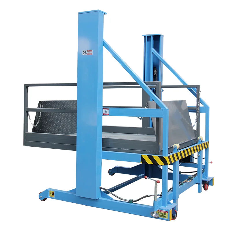 Container Hydraulic Unloading Platform Portable Mobile Terminal Lifting Platform 2-3T Load Capacity 1700mm Lifting Height High