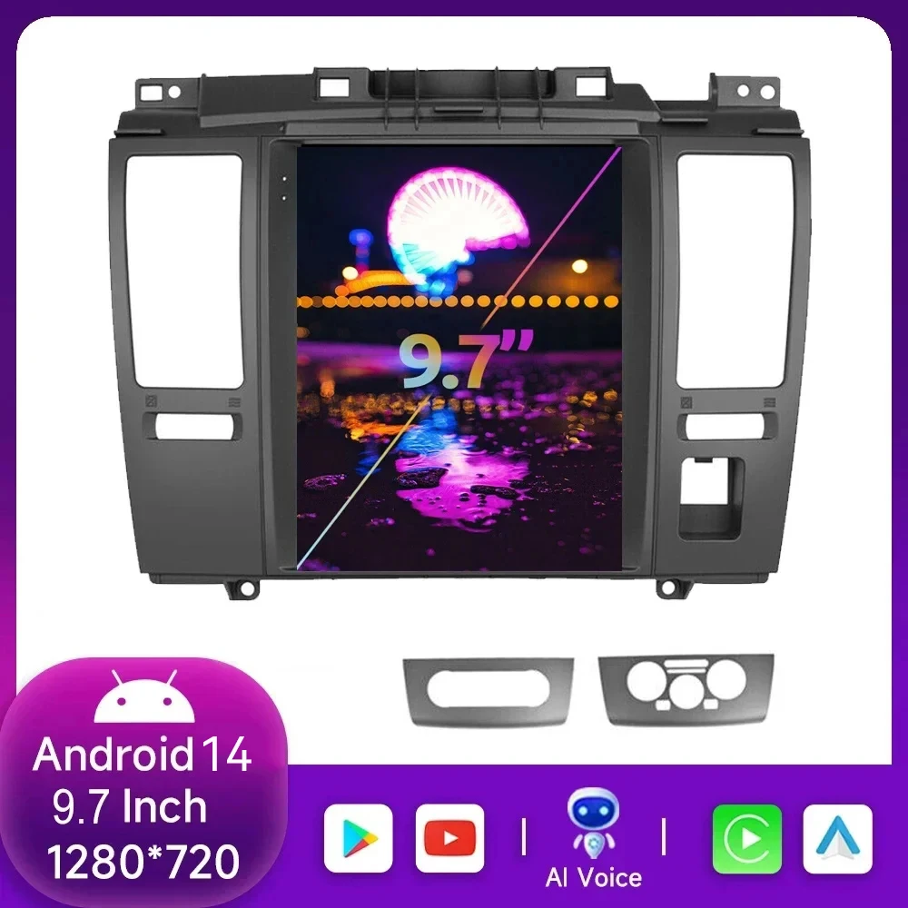 

Android 14.0 For NISSAN TIIDA Auto 2004 -2013 Car Radio Stereo Multimedia Android Auto Wireless Carplay Video Player WIFI DSP 4G