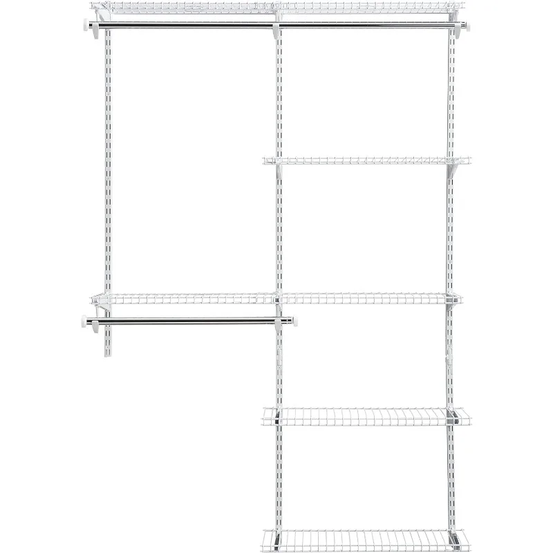 Configurations Custom Closet Deluxe Kit, White, 4-8 Foot, FG3H8900WHT