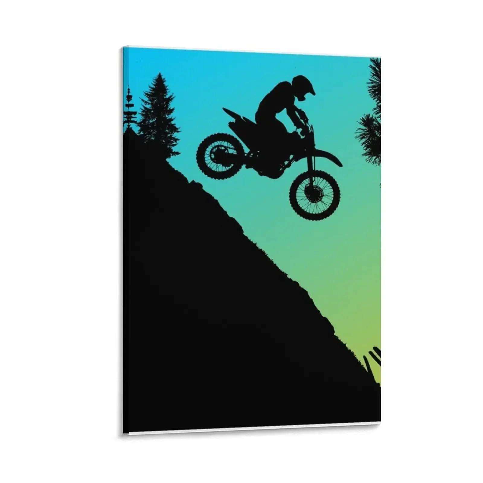 

Dirt Bike Downhill Canvas Painting bedrooms decor room decorations for men painting room decoration