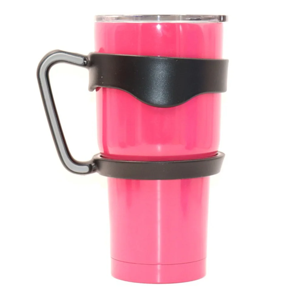 

4Pcs 30oz Tumbler Handles Ergonomic Design Relaxed Grip from Every Angle Anti-Slip Adjustable Travel Mug Cup Handle Black