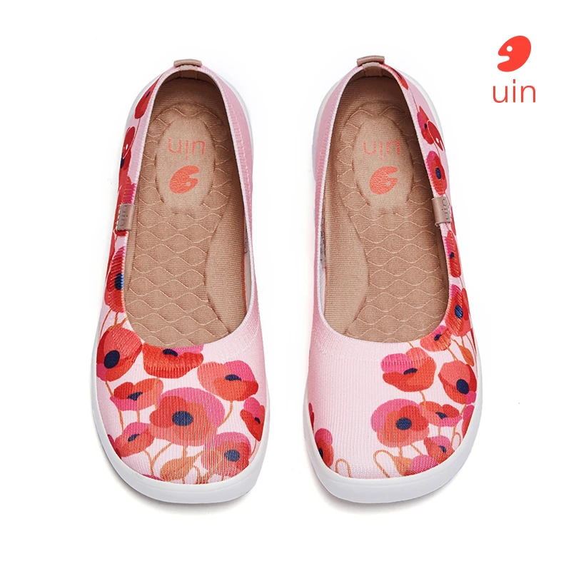 UIN NEW Fashion Style Women's Shoes Art Casual Canvas Sneakers Travel Shoes Art Painted Female Slip-on shoes