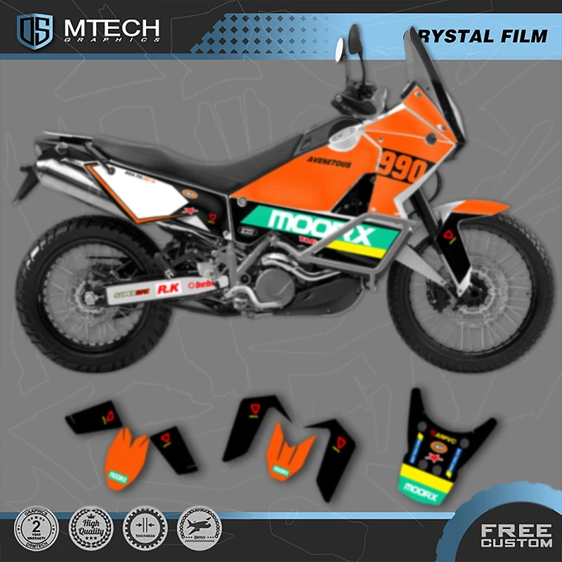 

DSMTECH Custom Motorcycle Graphics For KTM 2003 2004 2005 2006 2007 2008 2009 2010 2011-2016 ADV990 Decals Stickers Kits 010