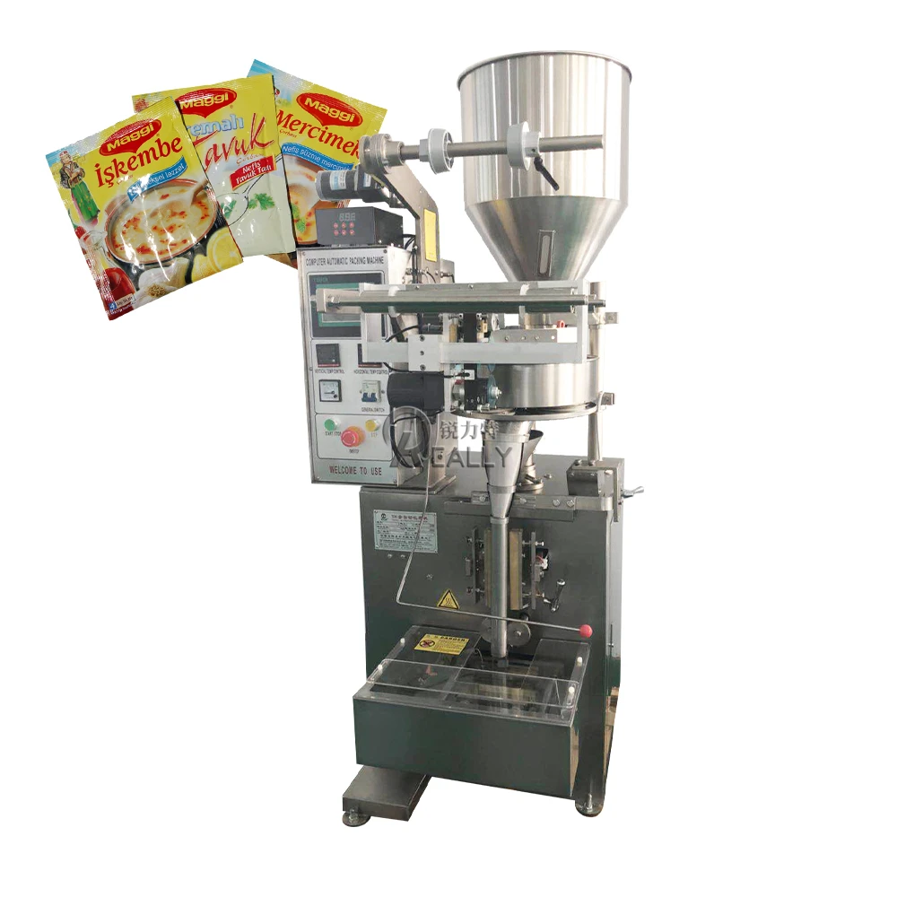 Vertical Candy Granule Coffee Grain Nuts PLC Control Granule Packaging Machines Automatic Packing Filling Sealing Machine