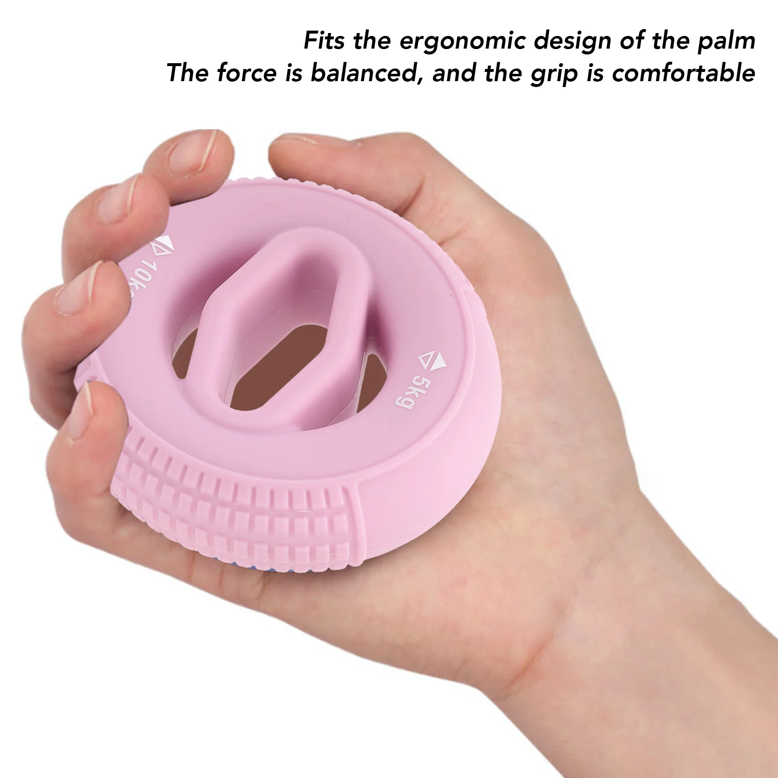 Silicone Adjustable Hand Grip 5 to 10KG Gripping Ring Finger Forearm Trainer Carpal Expander Muscle Workout Exercise Gym