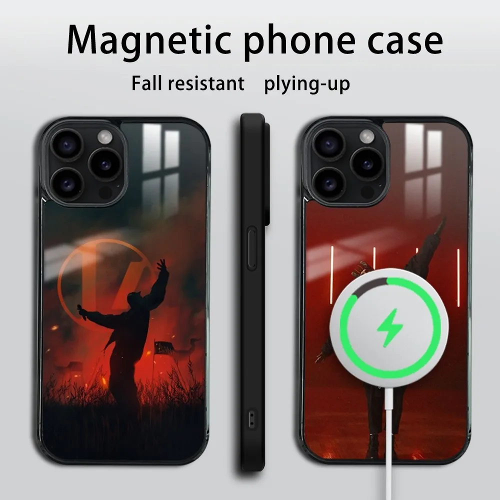 T-Twenty one pilots Phone Case For iPhone 16 15 14 13 12 11 PRO MAX PLUS Mini Magnetic wireless mirror phone case