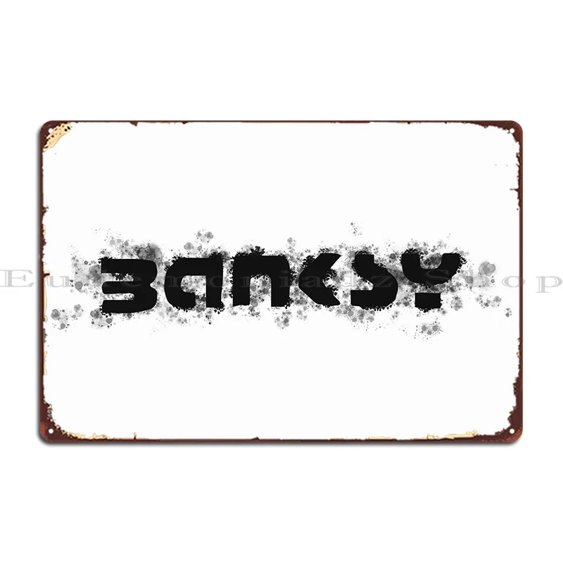 Banksy Signature Splash Metal Sign Bar Club Kitchen Customize Classic Tin Sign Poster