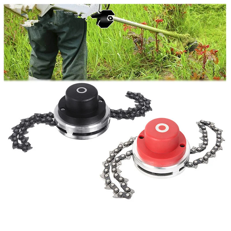 

Universal Lawn Mower Chain Grass Petrol Trimmer Head Coil Chain Brush Cutter Head Weeding Machine Chains Blade Garden Accessorie