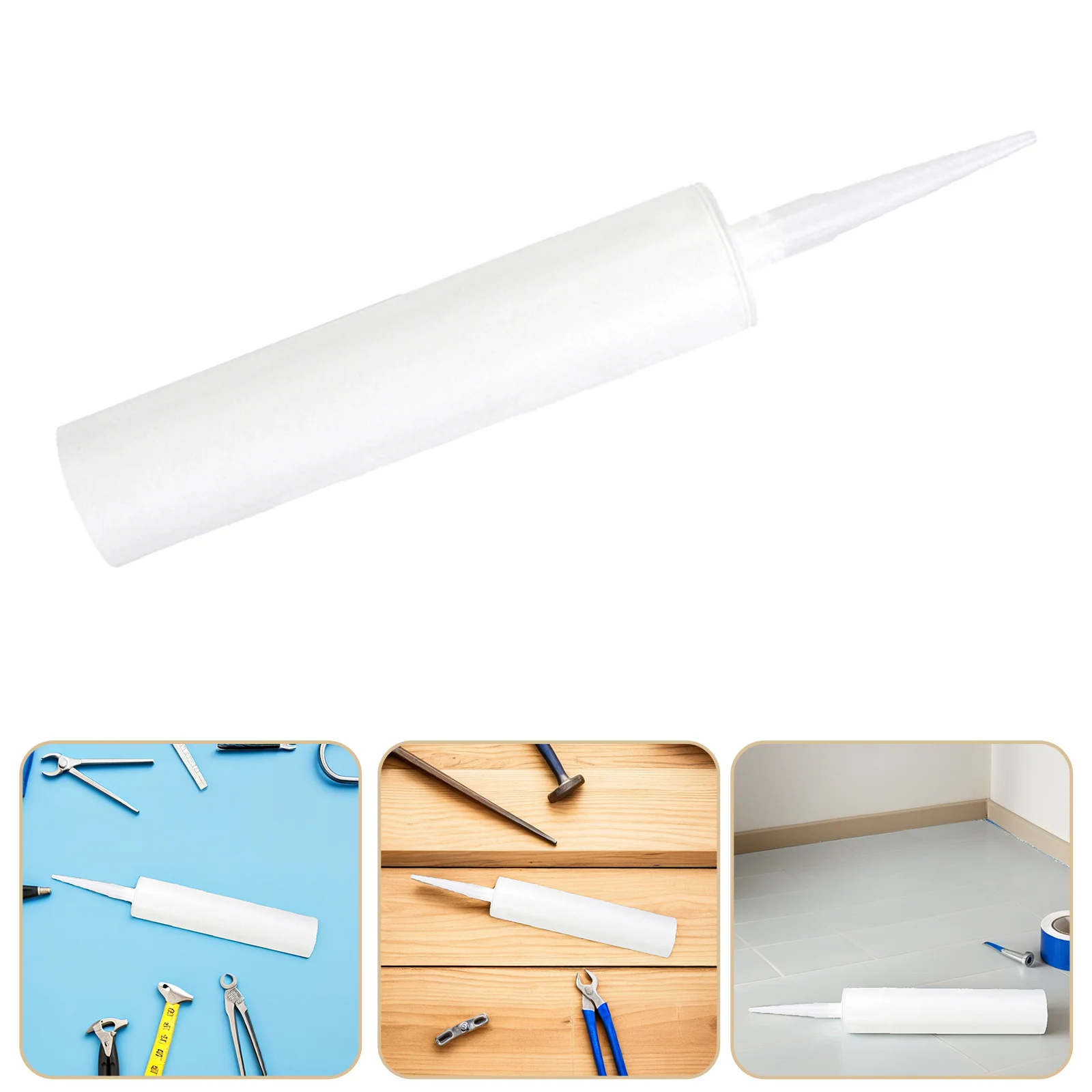 

9Pcs Empty Caulking Tubes Refillable Caulk Sealant Tubes for Epoxy Latex Repair Crack Filling Application Caulk Tube Storage