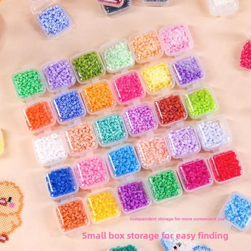 26mm-size-perler-hama-beads-multiple-colors-three-dimensional-fuse-beads-kit-high-quality-premium-small-bean-melting-beads