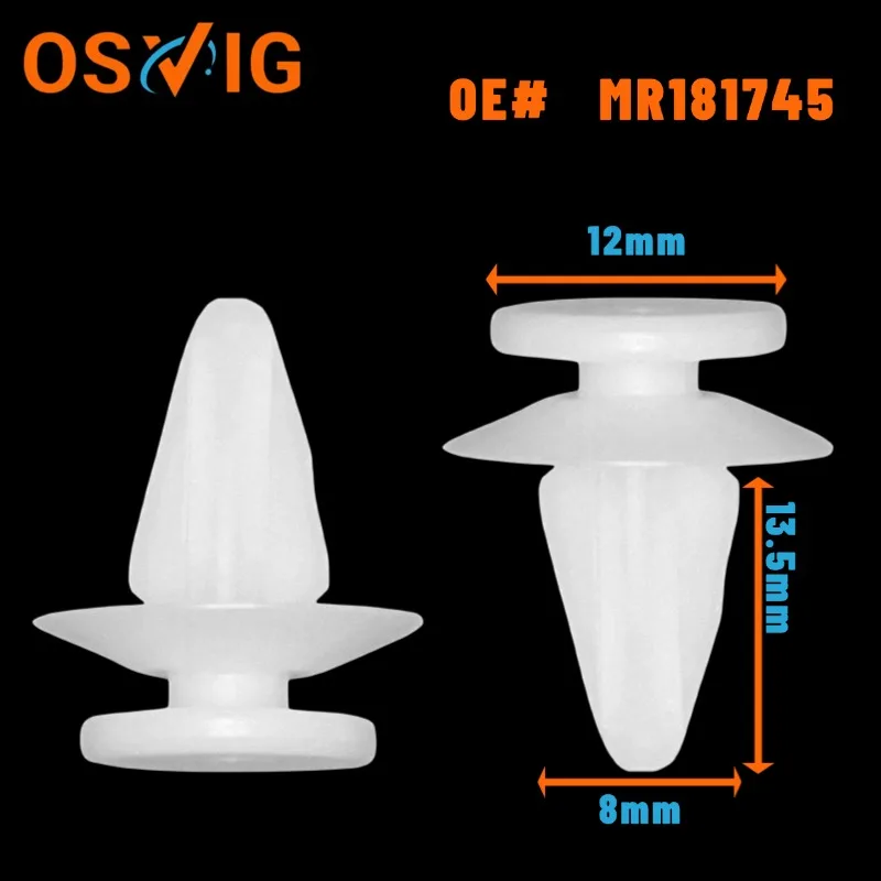 30 Piezas Originales #   MR432939 MR322000 Los clips del panel de revestimiento son compatibles con Mitsubishi Galant, Lancer, Pajero, Space Wagon y Eclipse.
