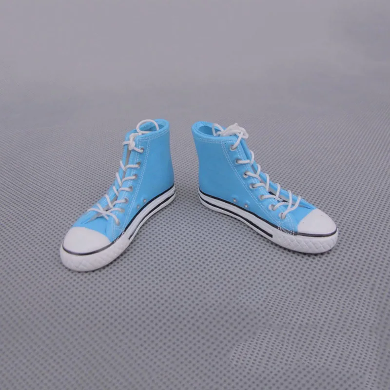 1/6 Scale Male Female Casual Canvas Sneakers Flat Shoes With Shoelace Model for 12 Inches Action Figure Body