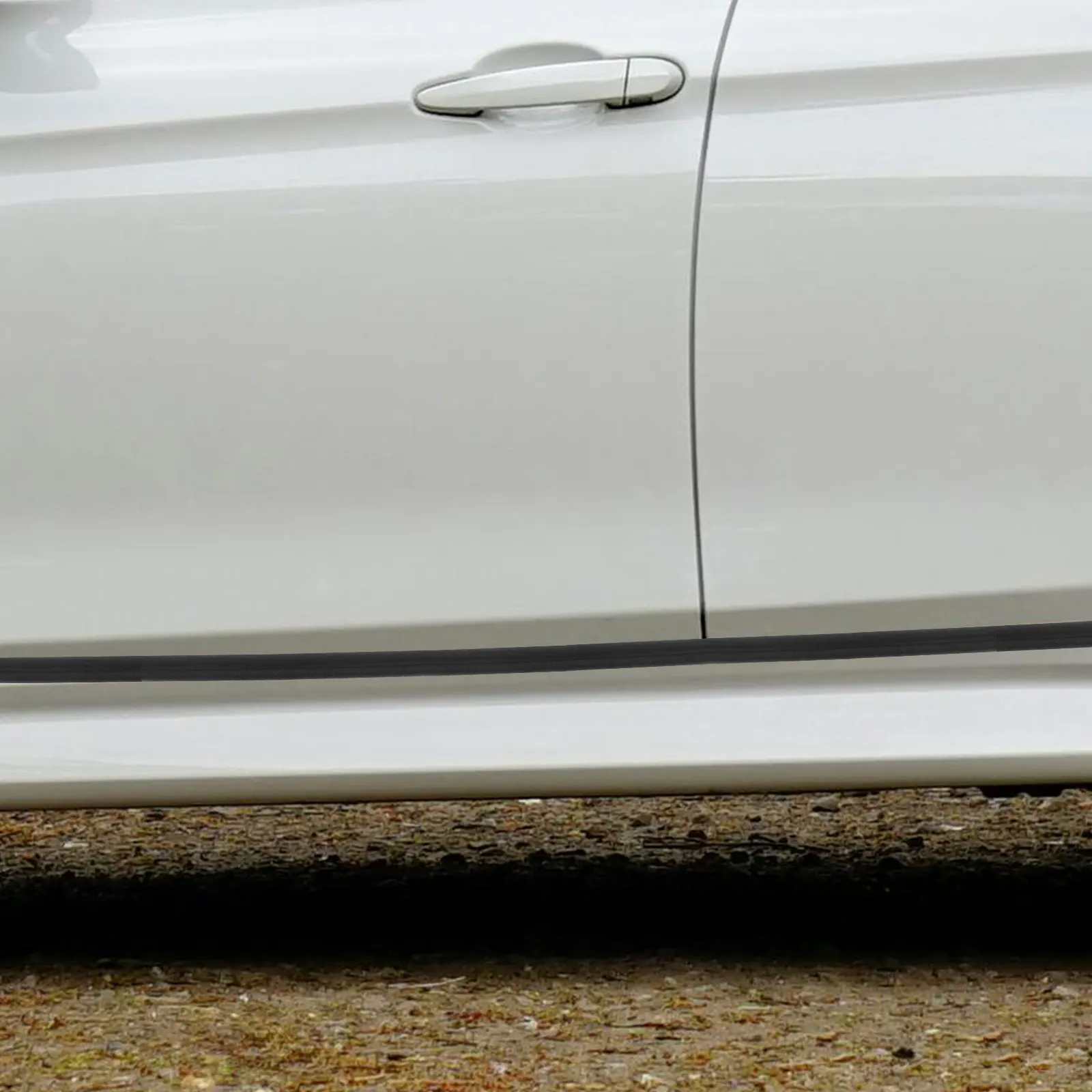 

Car Door Seal Strip Rubber 5M Self Adhesive Double Layered Soundproofing Weather Stripping Universal Fit Black