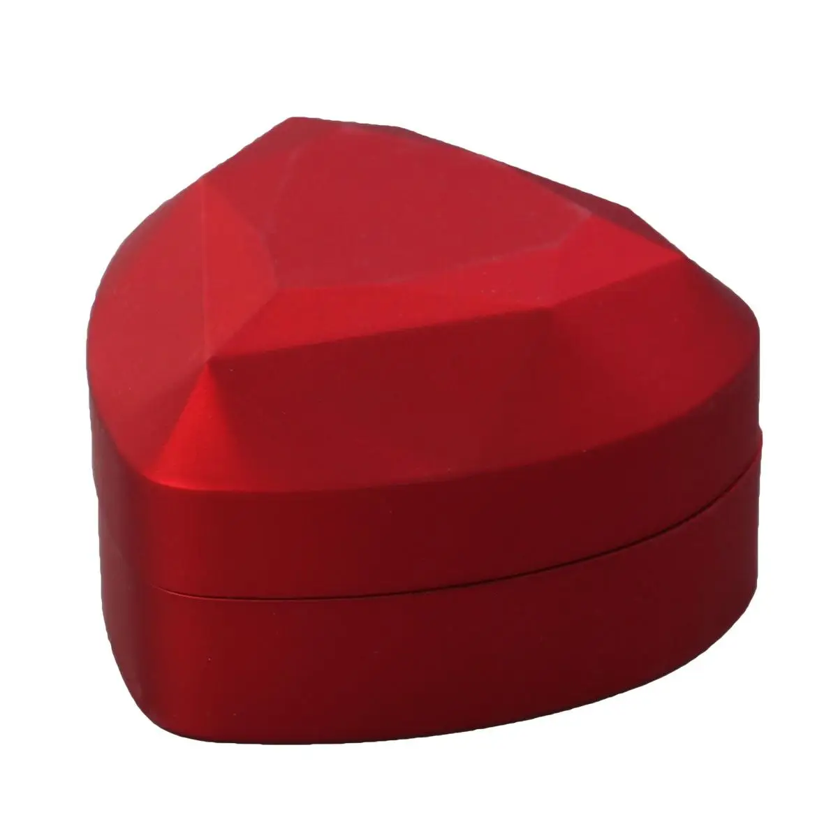 

Heart Shaped Ring Box LED Light Jewelry Container Vintage Travel Storage Display Tool Eco Friendly Durability Wedding Gifts