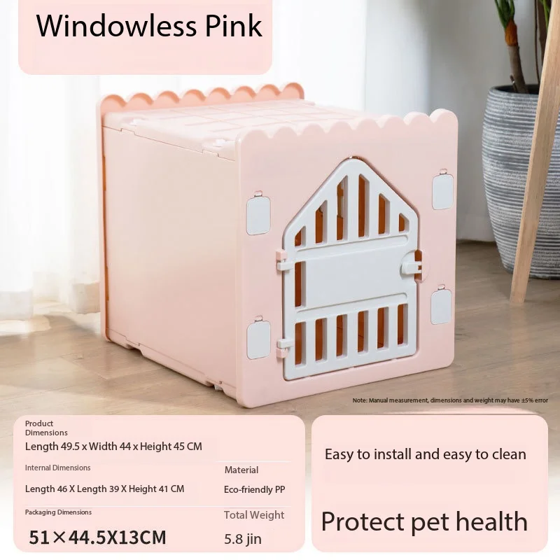 

Cat House, Household PP Plastic Pet Shelter, Versatile for All Four Seasons, Waterproof, Safe, Cat Cage, Indoor, Semi-Enclosed.