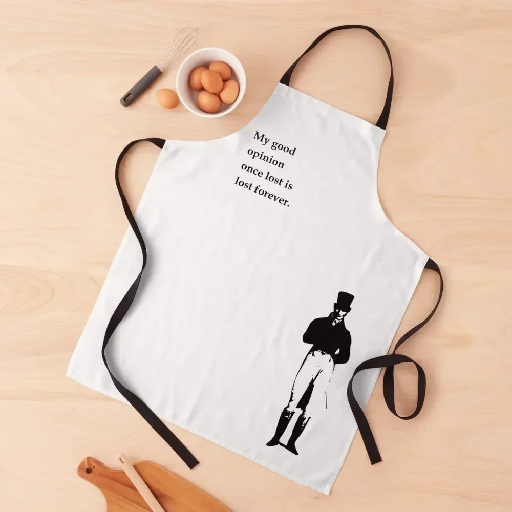 Jane Austen Pride and prejudice minimalist art and quote. Apron For Men Kitchens Men innovative kitchen and home items Apron