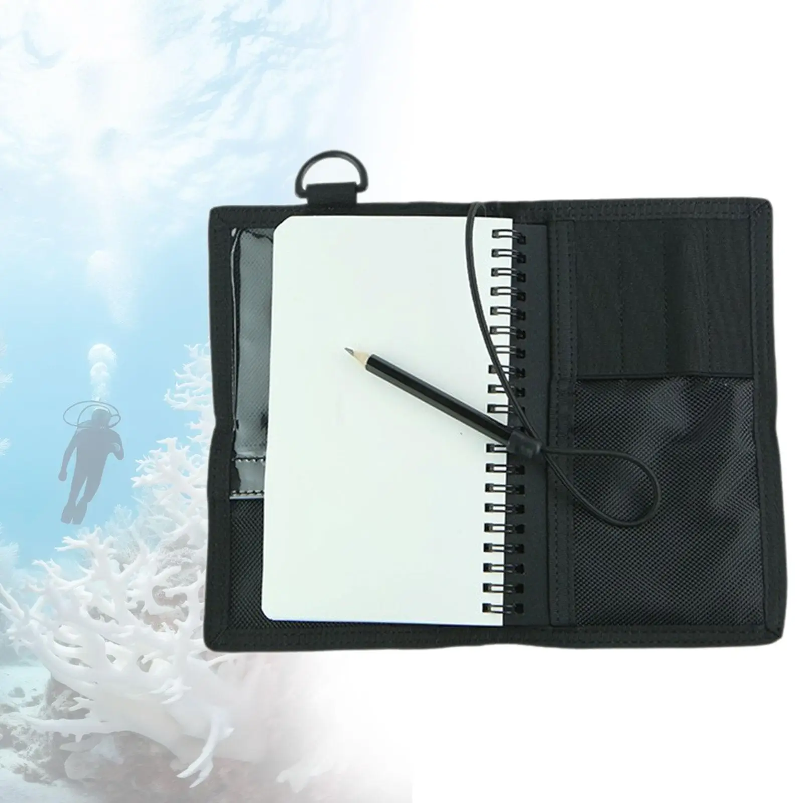 

Underwater Notebook with Graphite Pencil Water Resistant Paper Diary Book