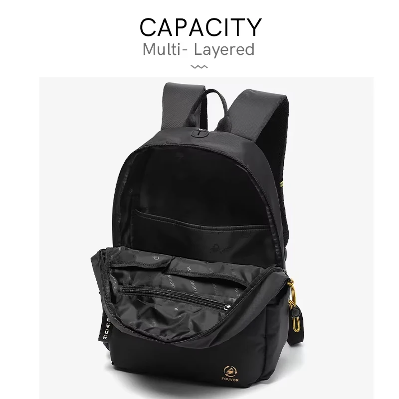 Fouvor Backpack for Women Multiple Pockets Elegant Large Capacity School Bag Travel Shopping Fashion Waterproof Bags 2930-03