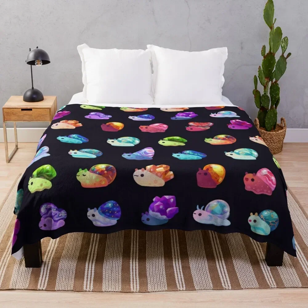 

Jewel Snail Throw Blanket Comforter Flannel Furry Summer Beddings Blankets