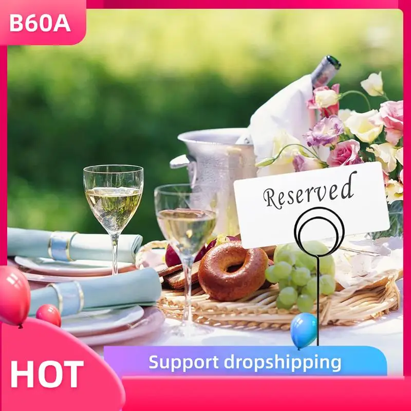 

B60A 36 Pcs Table Number Holders 3 Size Place Card Holder Name Numbers Menu Memo Note Card Picture Photo Holder Clip Stand
