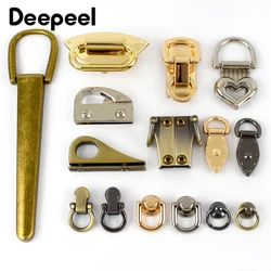 4 pezzi Deepeel Bag Clip laterale fibbie catena in metallo borsa cinturino gancio connettore gancio chiusura maniglia fibbia per cintura in pelle accessori