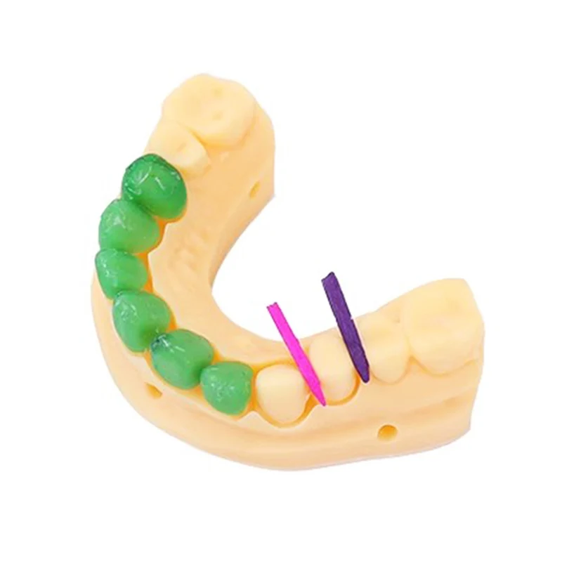 240 szt. Dentystyczne drewniane materiały stomatologiczne kolorowe, jednorazowe, międzyzębowe koturny kompozytowe