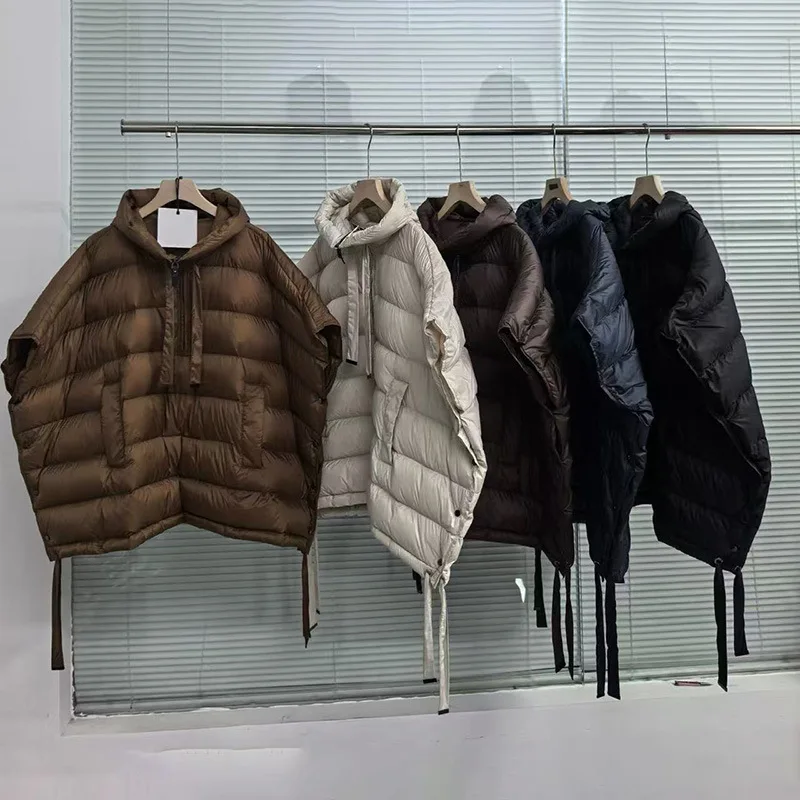 

New White Duck Down Vest Sleeveless Waistcoat Fashion Down Vest for Women Autumn/winter Standing Collar Loose Large Size Coat