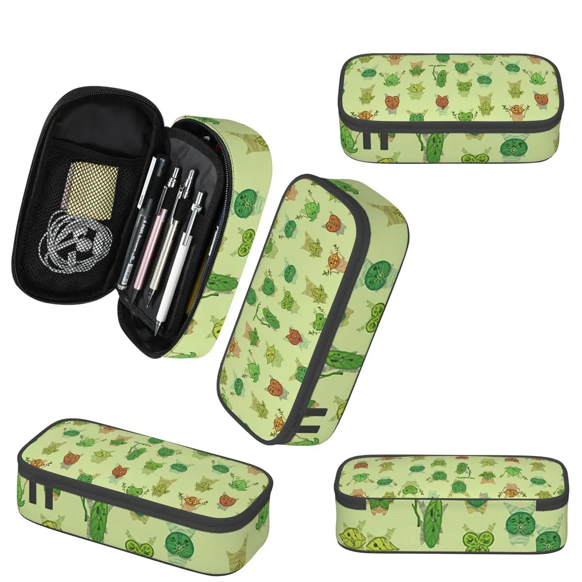 Korok Pattern Pencil Case for Students Gifts Pen Box Pencil Bag Stationery Supplies Pen Holder Bag