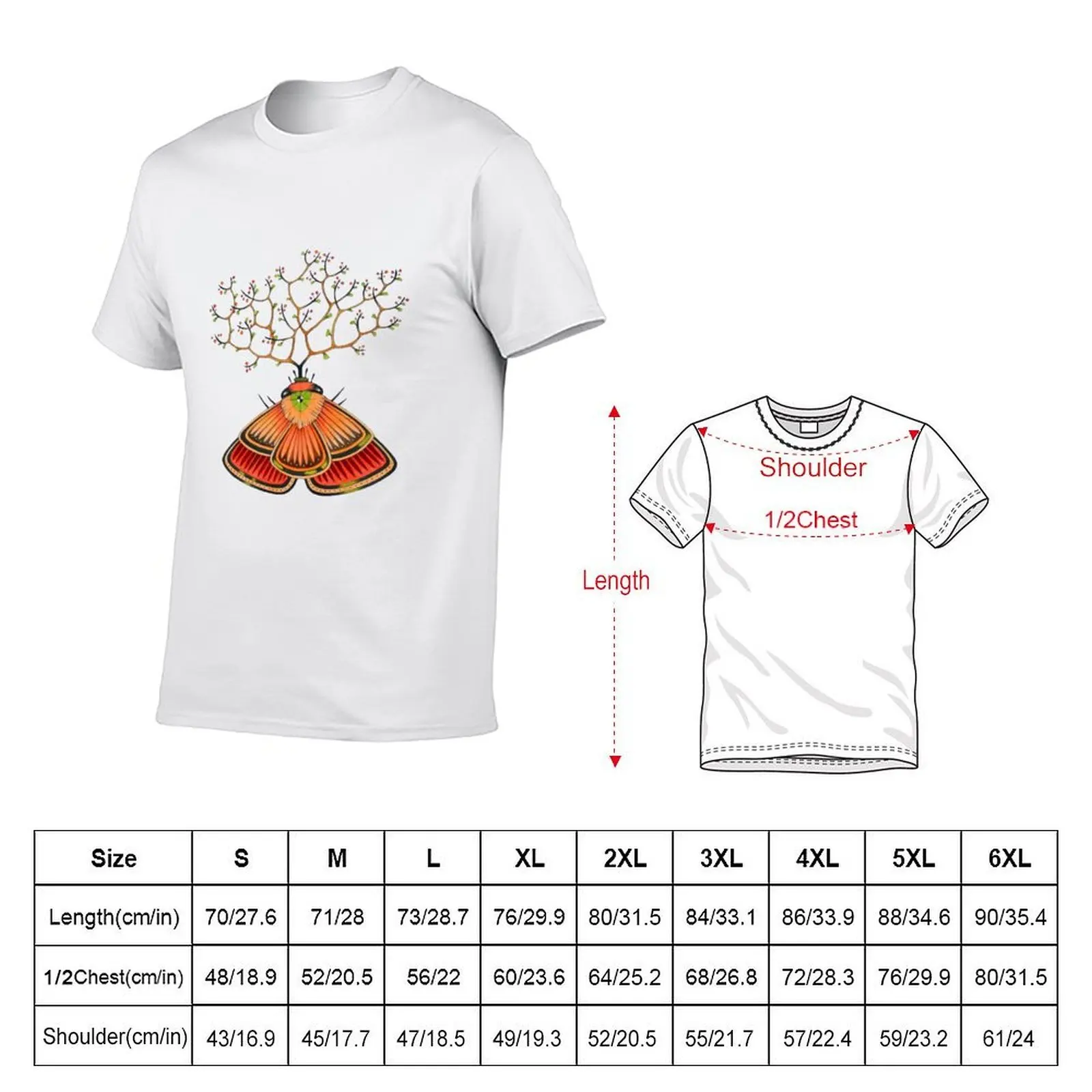 tree - moth (original sold) T-Shirt oversizeds essential t shirt mens fashion