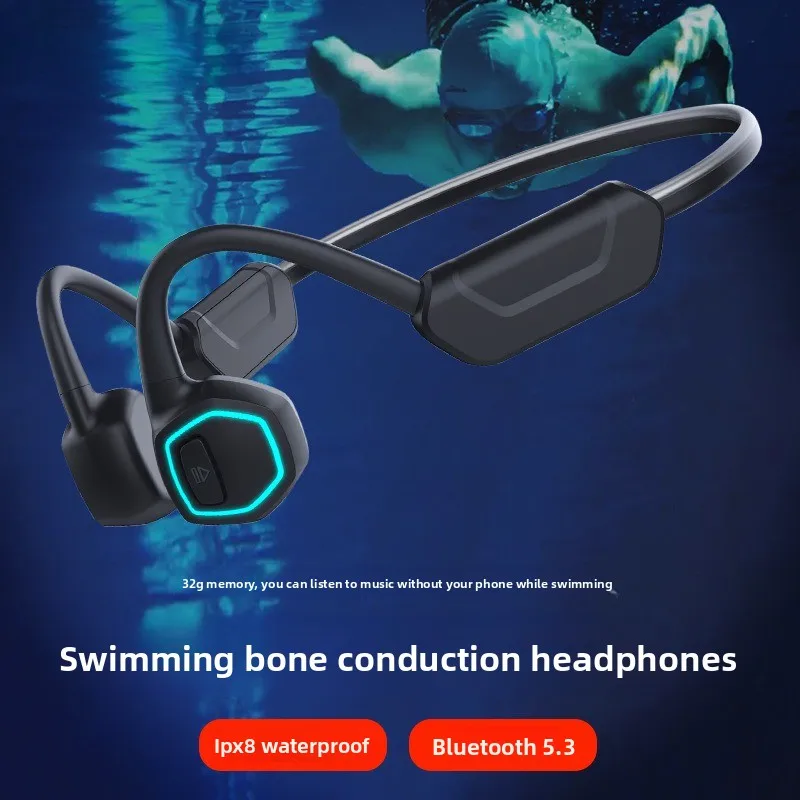 x15 bone conduction earphones, waterproof swimming earphones with memory