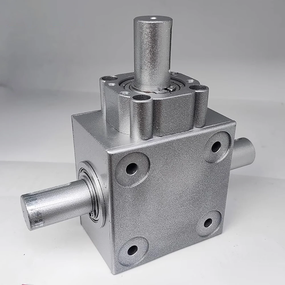 2.5-Module 16-Tooth T-Type 20MM Diameter Output Shaft 90 Degree Commutator Small Right Angle Steering Gear Box Reversing Gearbox