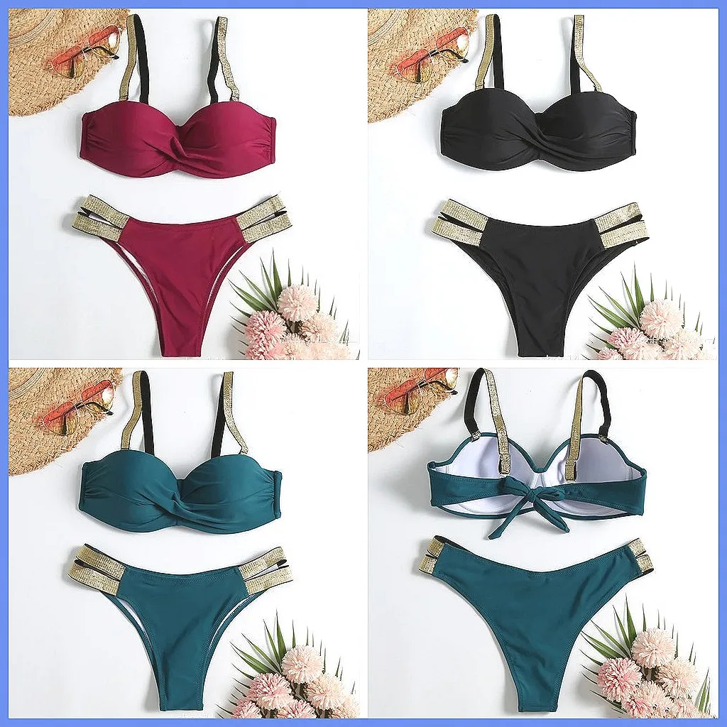 

Sexy Push Up Bikini Set 2026 Brazilian Beach Swimwear for Women, Bathing Suits (Characters: 68)