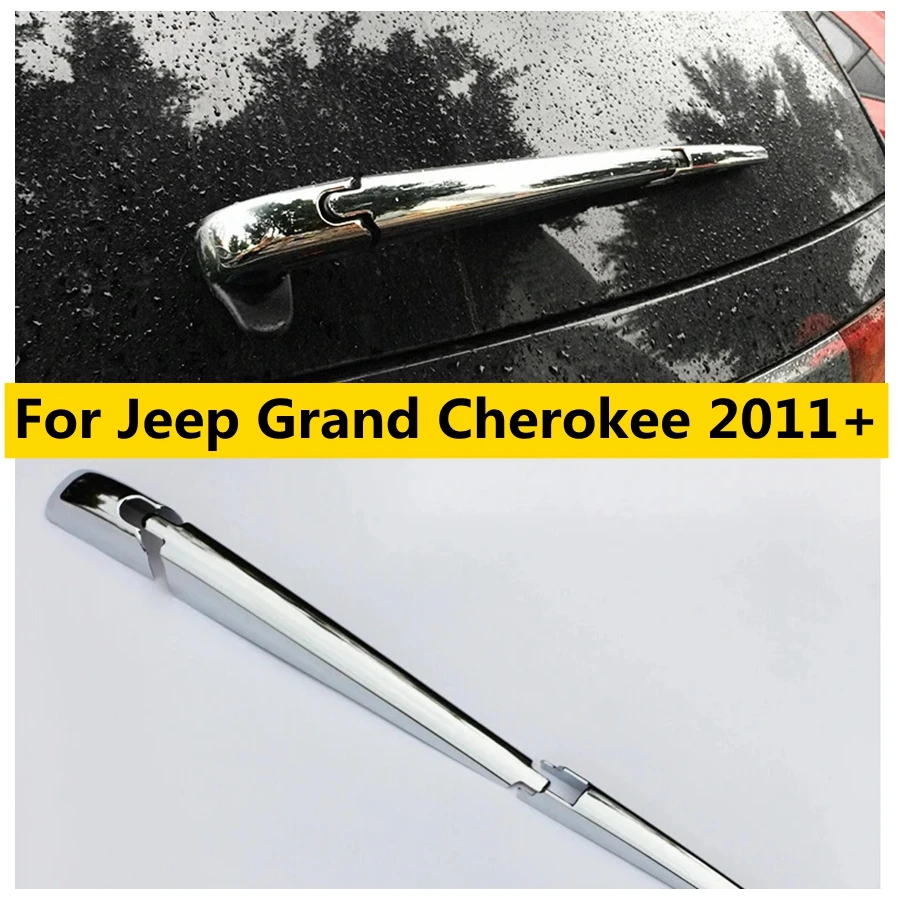 

Fit For Jeep Grand Cherokee 2011 - 2019 Chrome Rear Windshield Tail Window Rain Wiper Cover Trim Auto Styling Accessories