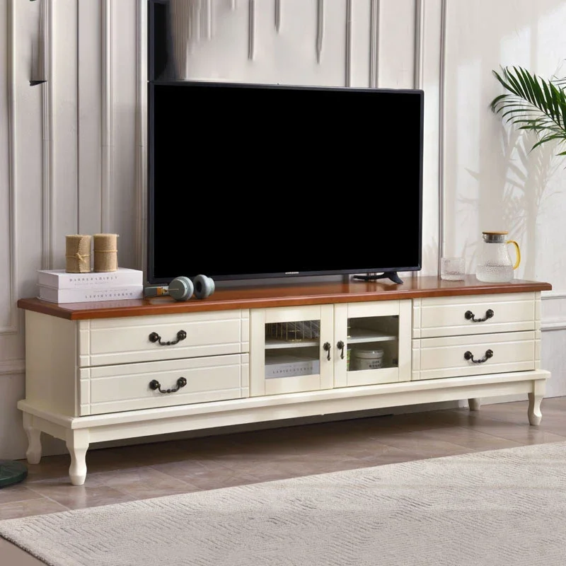 Simple Elegant Retro Tv Stand Glamour Storage Unique Modern Tv Cabinet Luxury European Classic Mueble De Sala Modernos Furniture