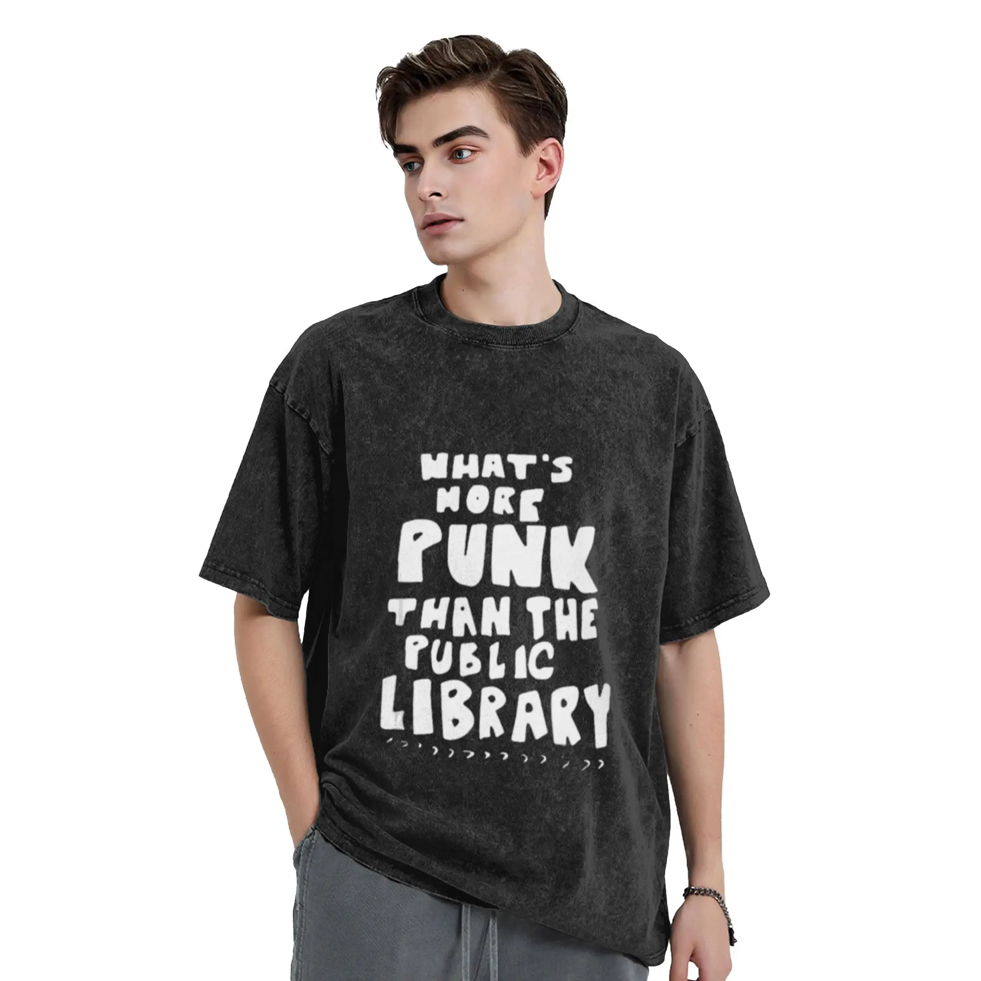 What u2019s-More-Punk-Than-The-Public-Library Librarian Unique Trendy A Vintage Oversized Cotton Unisex T-Shirts