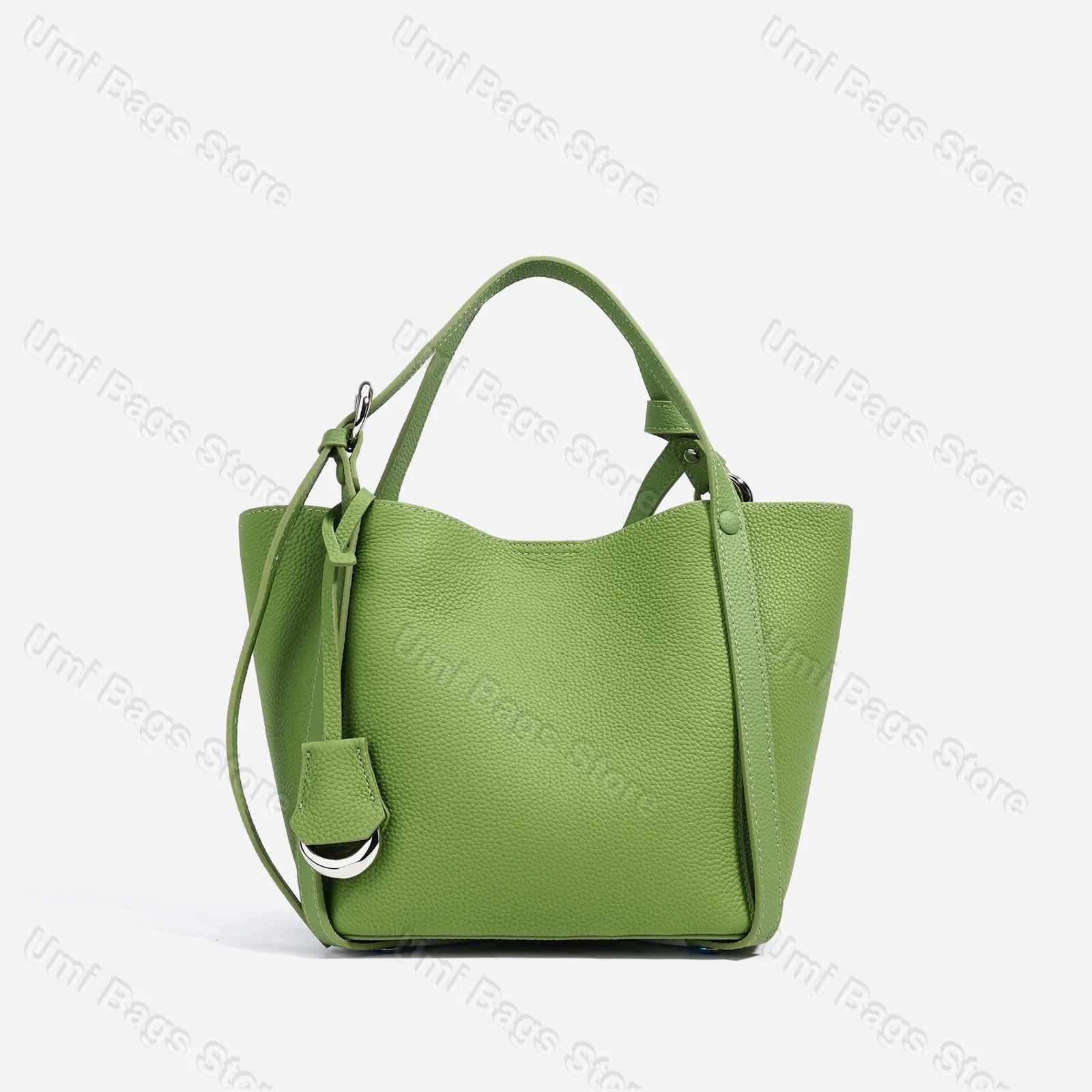 

Genuine Leather Cowhide Bucket Bag Handbag Bag High-end Sense Vegetable Basket Bag Women's Mini Handbag One-shoulder Handbag