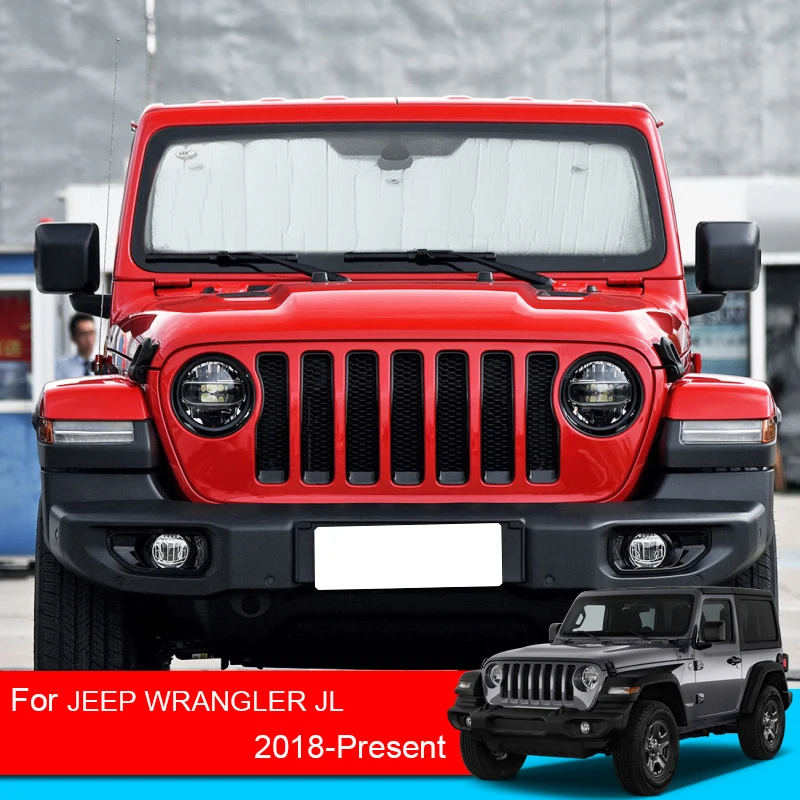 

For JEEP Wrangler JL 2018-2025 Car Sunshades UV Protection Cover SideWindow Curtain Sun Shade Visor Windshield Auto Accessory