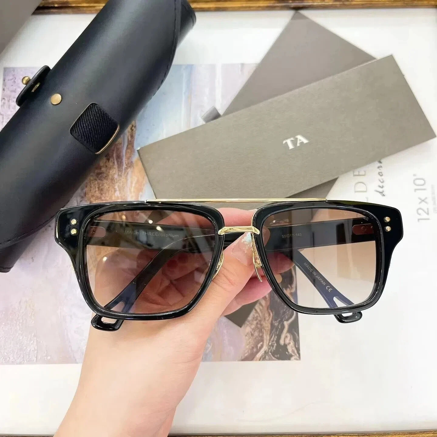 

Authentic For DIYTA DT DRX-2059 MACH THREE Luxury Men Women Sun Glasses UV400 Top Quality Casual Male Couple Eyewear With Box