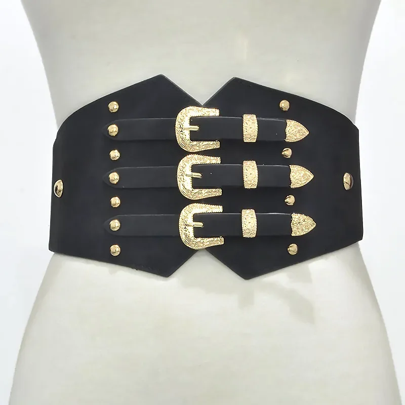 

12cm Elastic Wide Corset Belts for Women Waist Plus Size Belt Female Dress Waistband Big Stretch Cummerbunds Clothes Accessory