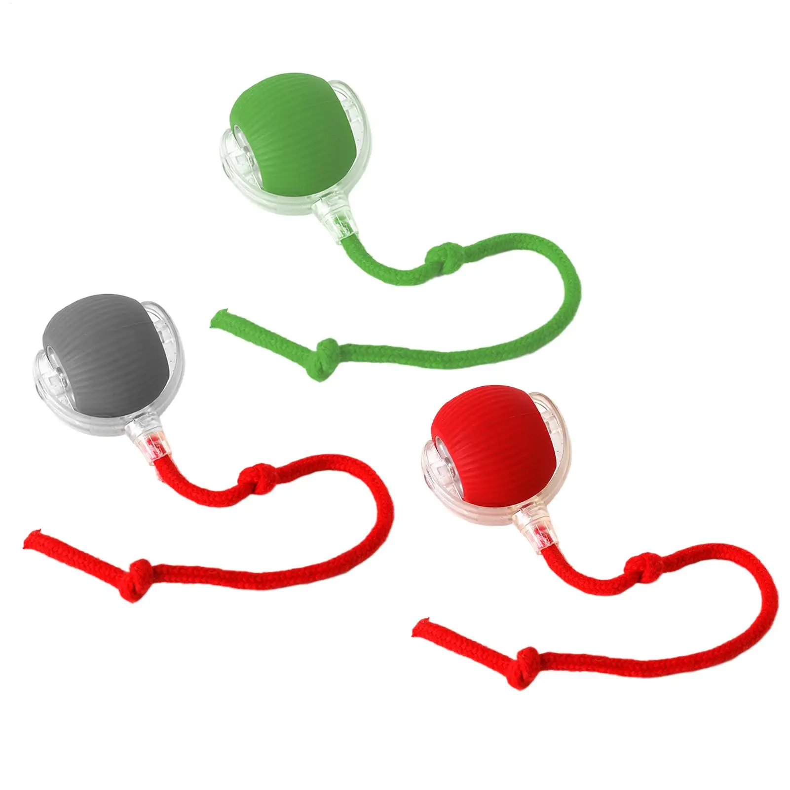 Hunde- und Katzenspielzeug, Ball, langlebig, zur Selbstbeschäftigung, mit Seil, Katzen-Teaserball, Haustierbedarf, Springball, Knallspielzeug für Haustiere